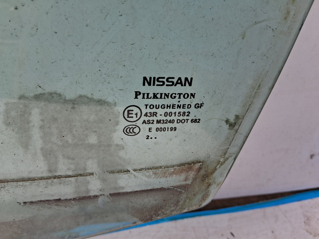 2013 NISSAN QASHQAI J10 NSF FRONT PASSENGER SIDE WINDOW GLASS