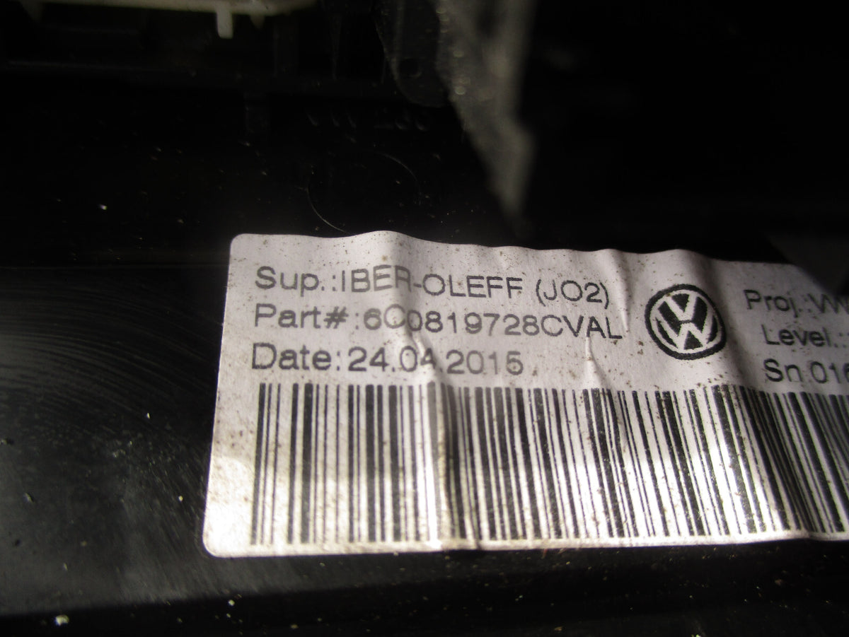 2016 VOLKSWAGEN POLO MK5 6R DASHBOARD CENTER AIR VENT 6C0819728CVAL