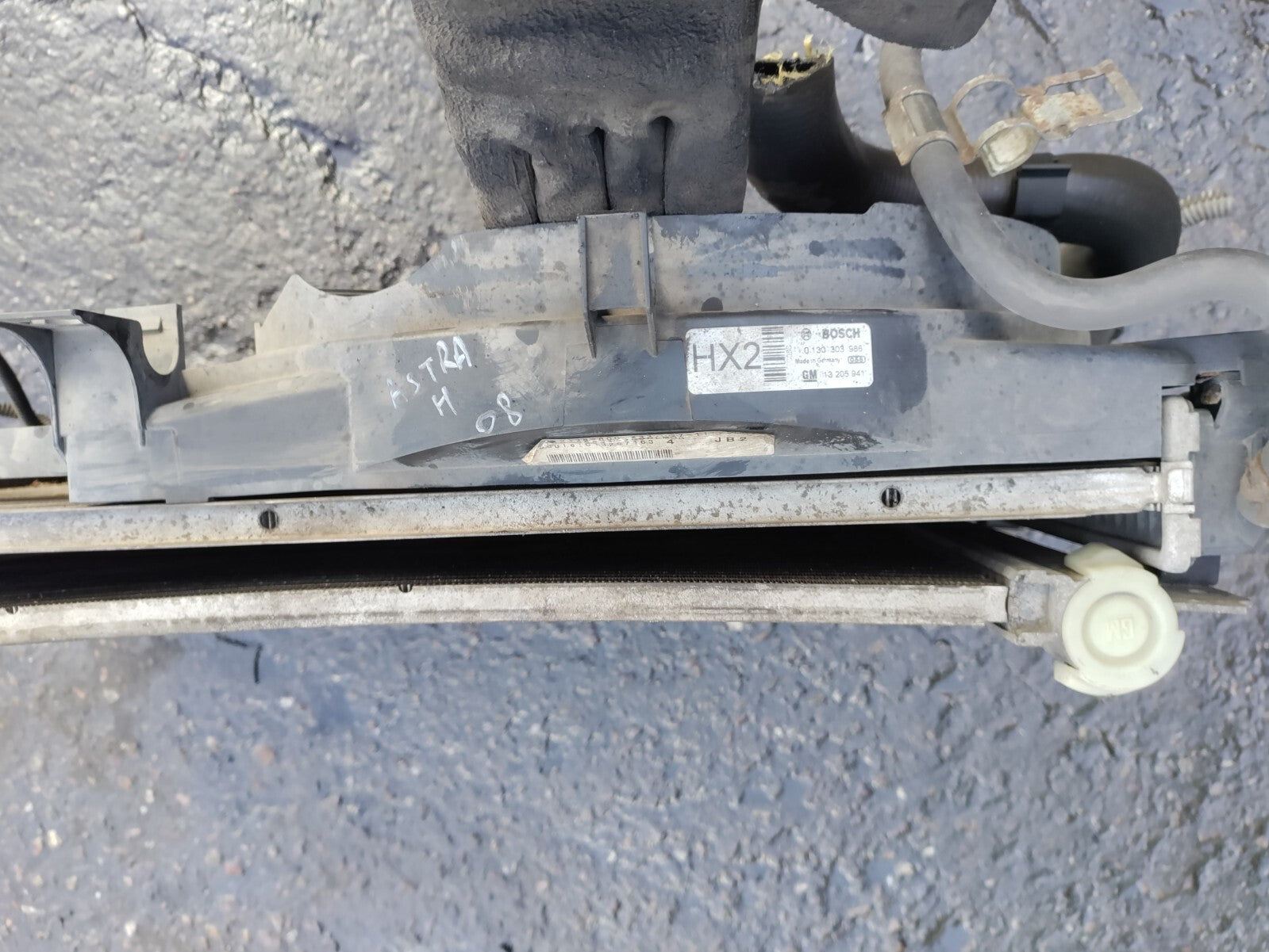 2008 VAUXHALL ASTRA H 1.6 PETROL RADIATOR RAD PACK 13205941