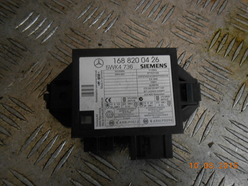 MERCEDES A CLASS W168 1999 IMMOBILIZER ECU MODULE 1688200426