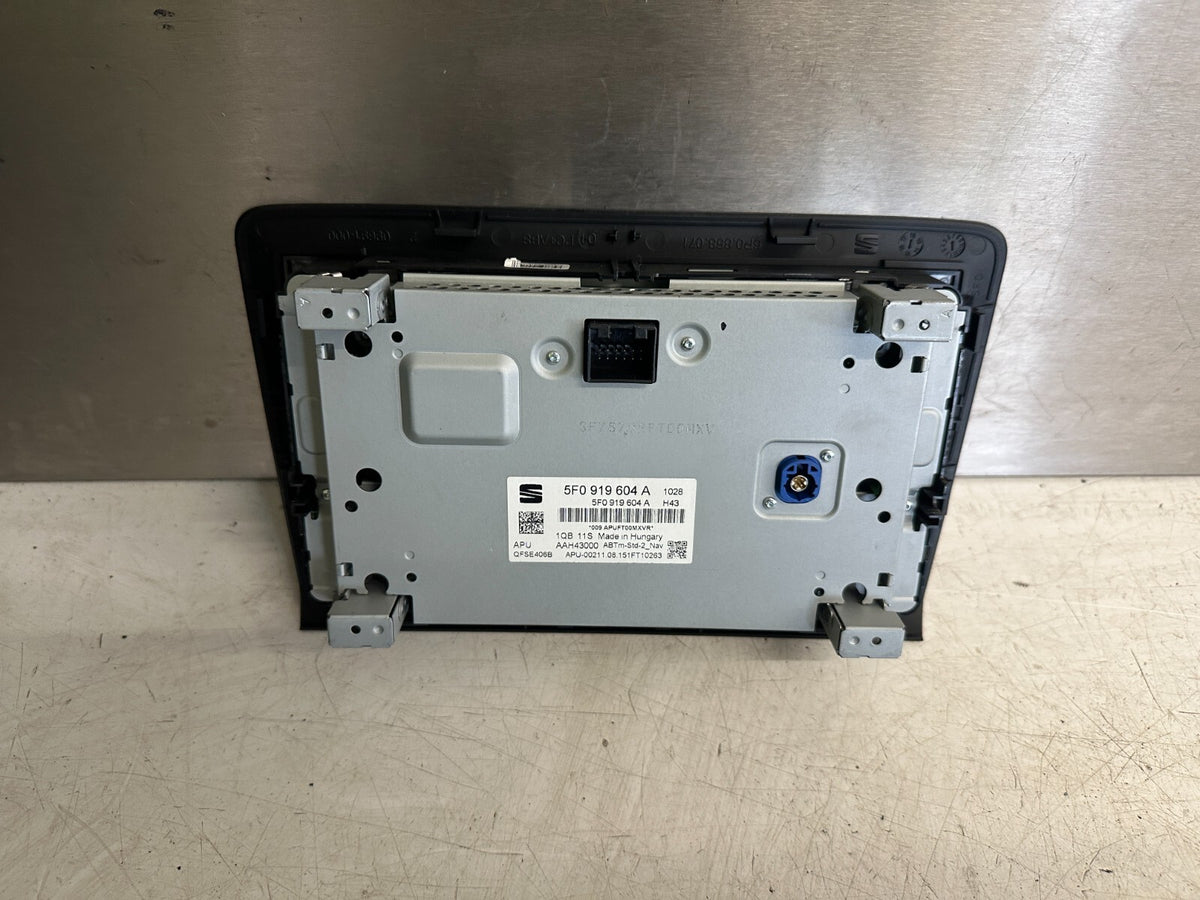 2016 SEAT IBIZA MK4 6J MIB STD2 STEREO HEAD UNIT SCREEN DISPLAY 5QA035858