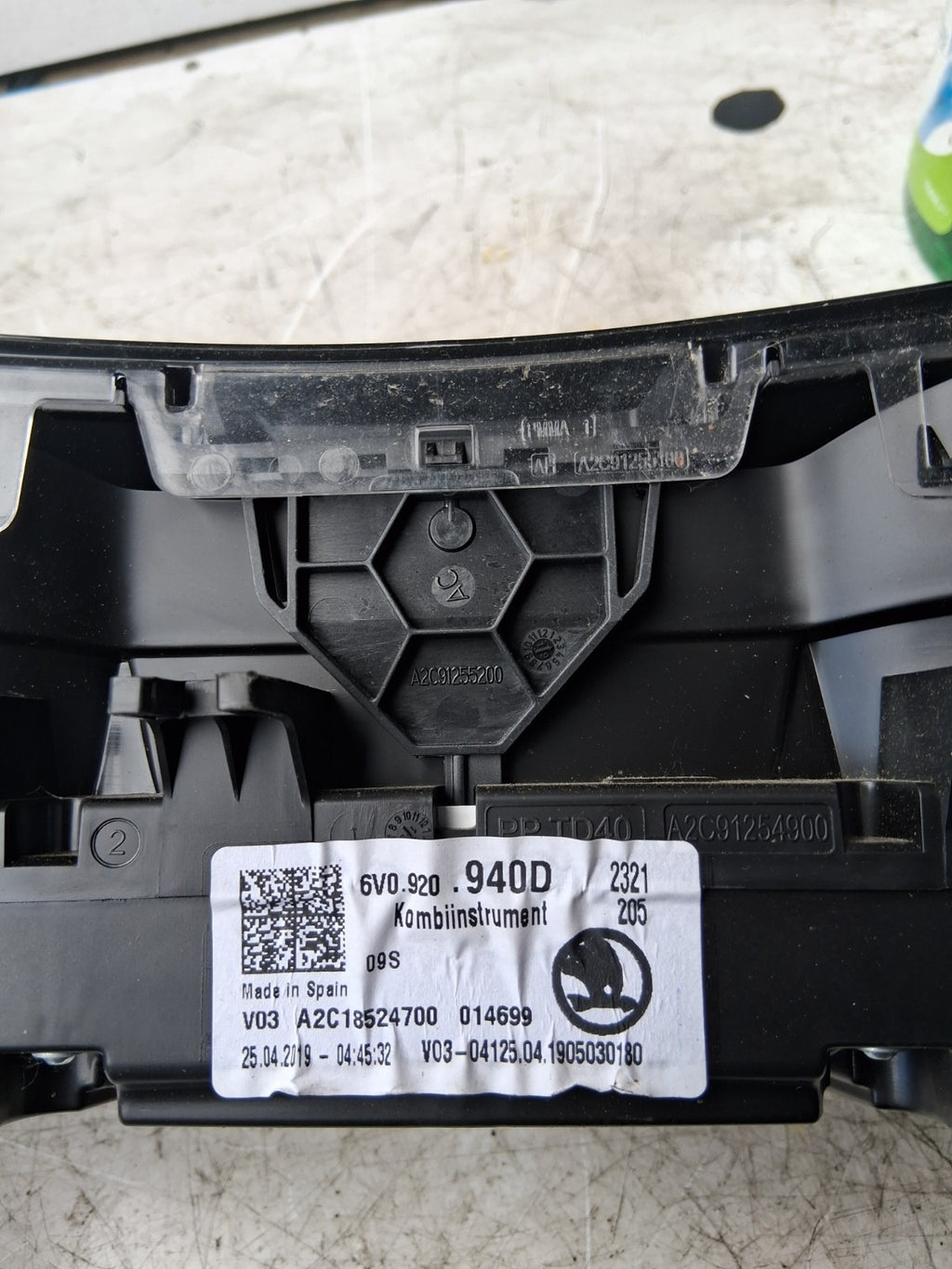 2019 SKODA FABIA SPEEDOMETER INSTRUMENT CLUSTER 6V0920940D