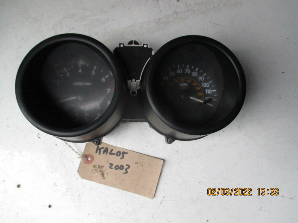 DAEWOO KALOS MK1 2007 SPEEDO CLOCKS INSTRUMENT CLUSTER KT2K190023 96461302