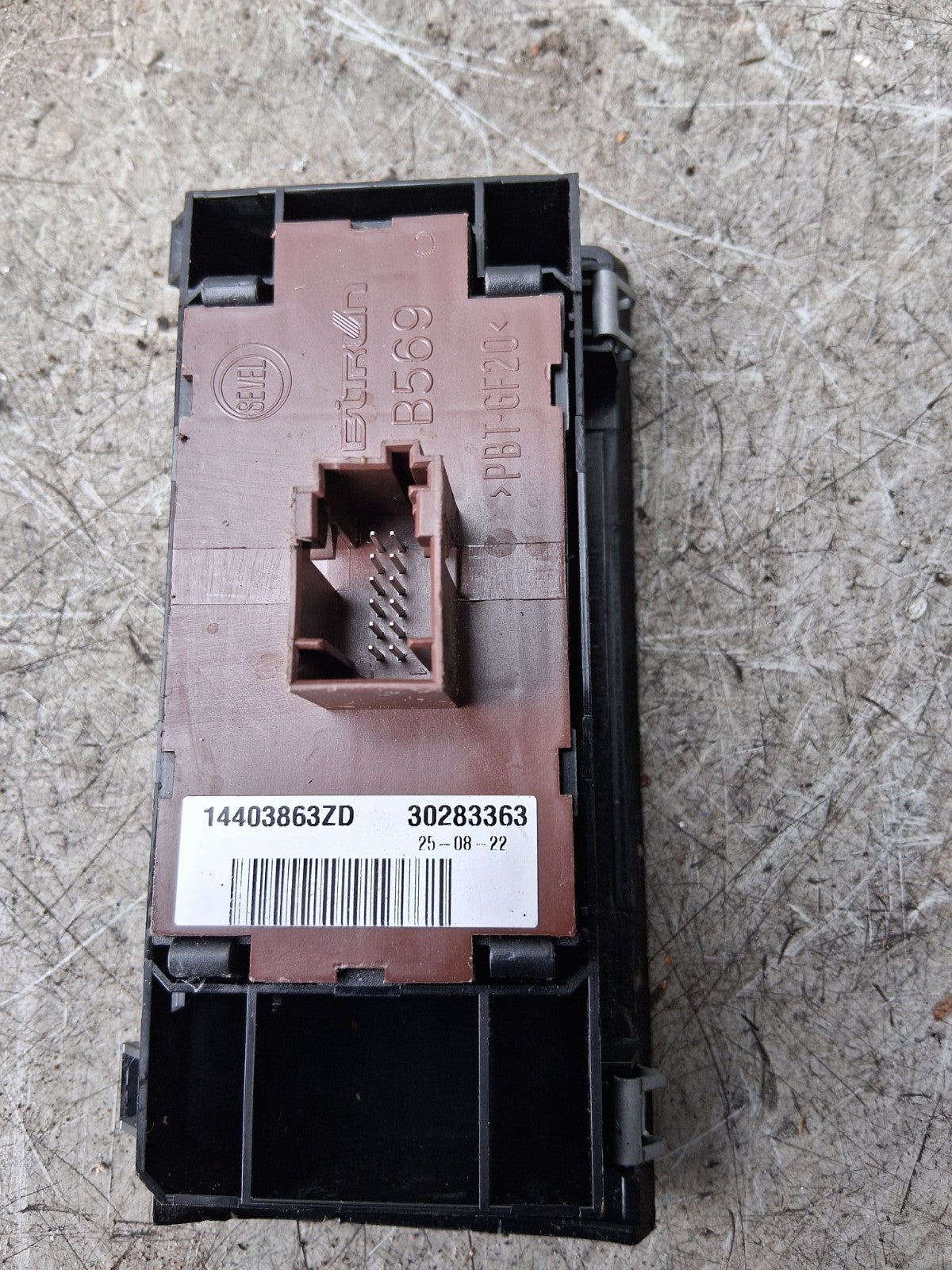 2023 PEUGEOT BOXER HEADLIGHT CONTROL SWITCH PANEL 14403863ZD