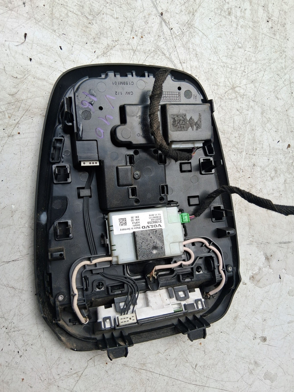 2016 VOLVO V40 FRONT INTERIOR ROOF READING LIGHT LAMP