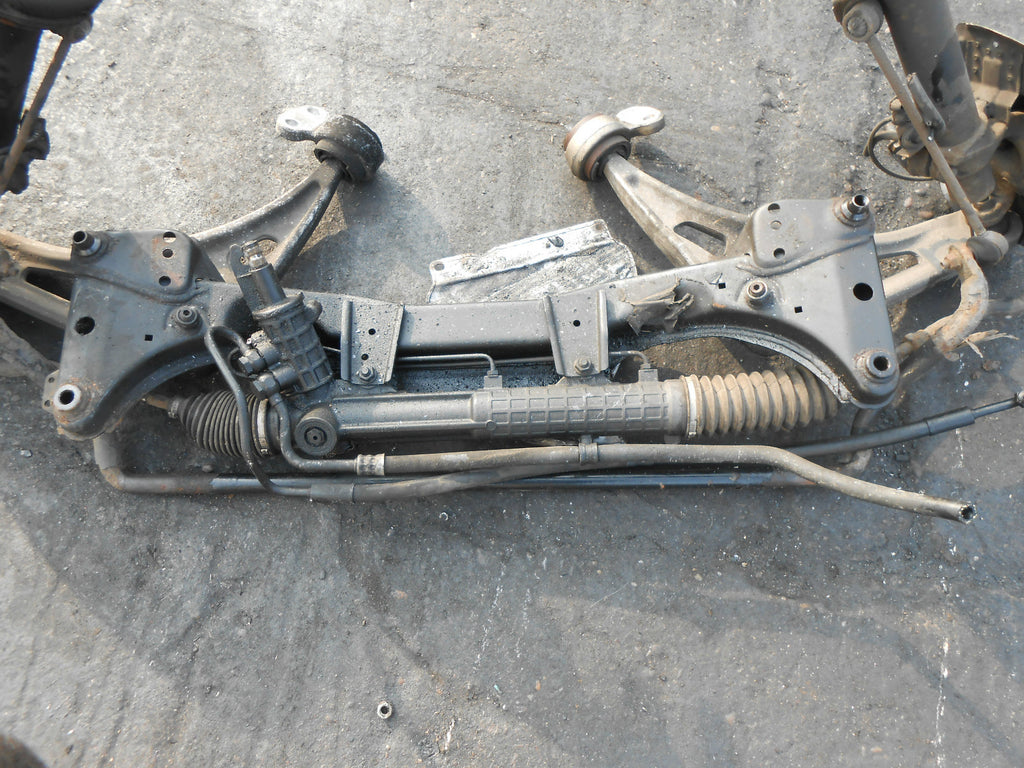 BMW 3 SERIES E46 2004 320d 2.0 TD FRONT CRADLE LEGS SHOCKS HUBS & STEERING RACK