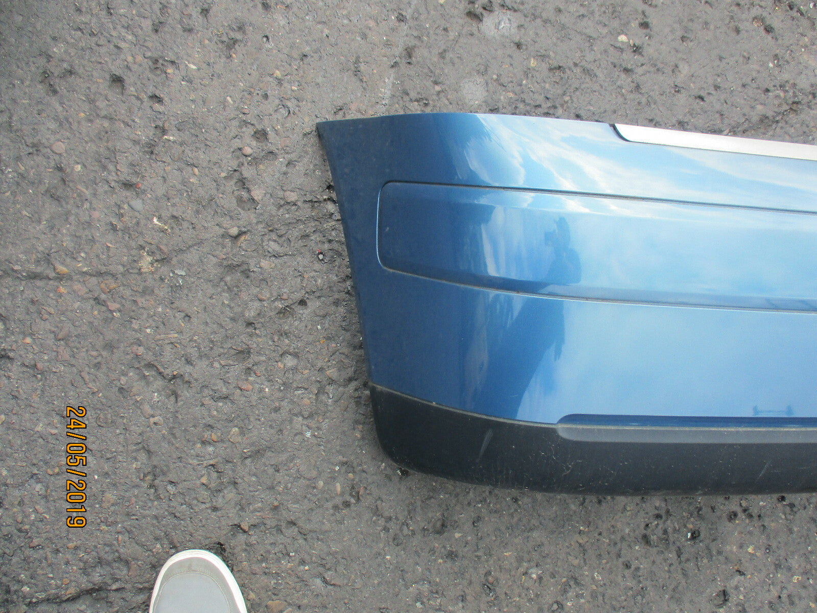 AUDI A2 2002 REAR BUMPER COMPLETE BLUE