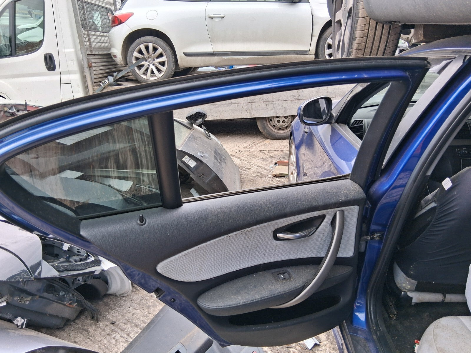 2011 BMW 1 SERIES COMPLETE NSR PASSENGER SIDE REAR LEFT DOOR DEEP SEA BLUE A76