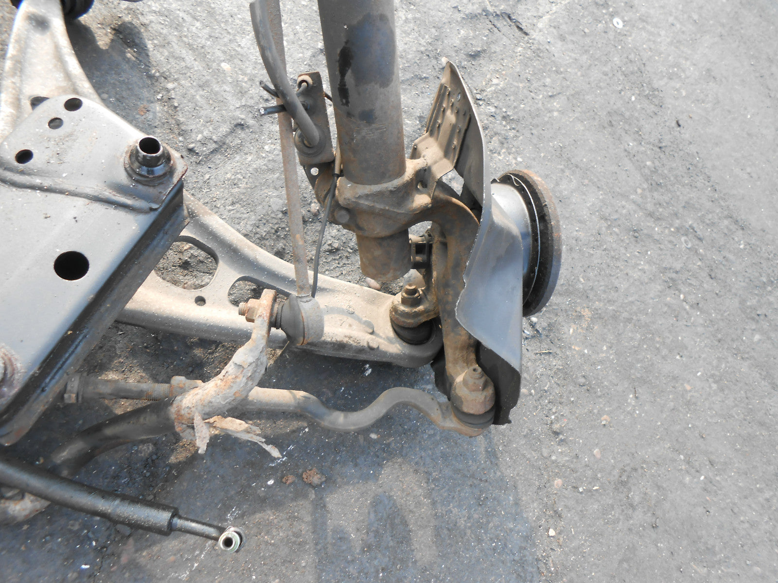BMW 3 SERIES E46 2004 320d 2.0 TD FRONT CRADLE LEGS SHOCKS HUBS & STEERING RACK