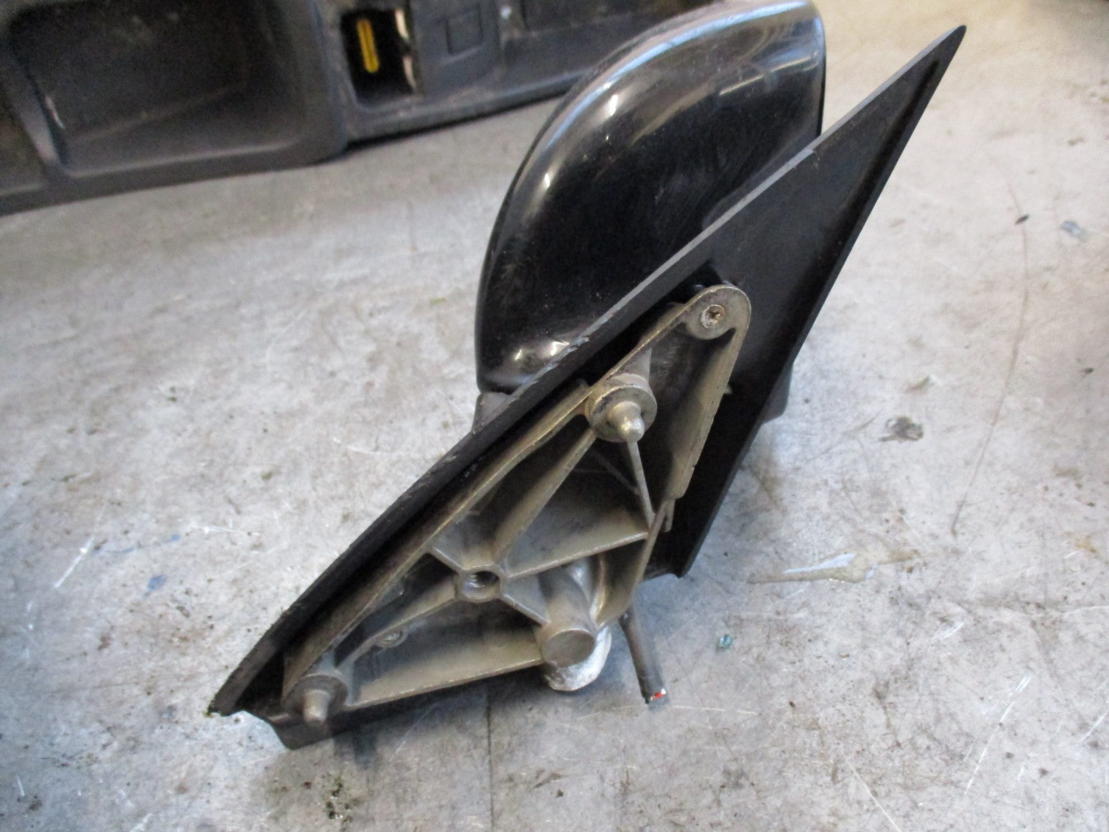 AUDI A4 B6 2003 OS DRIVER SIDE ELECTRIC WING MIRROR BLACK