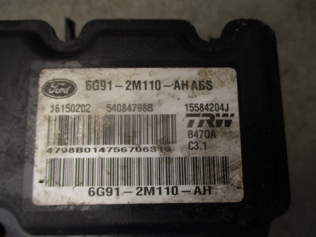 2007 FORD S MAX 2.0 DIESEL ABS PUMP CONTROL MODULE 6G912M110AH