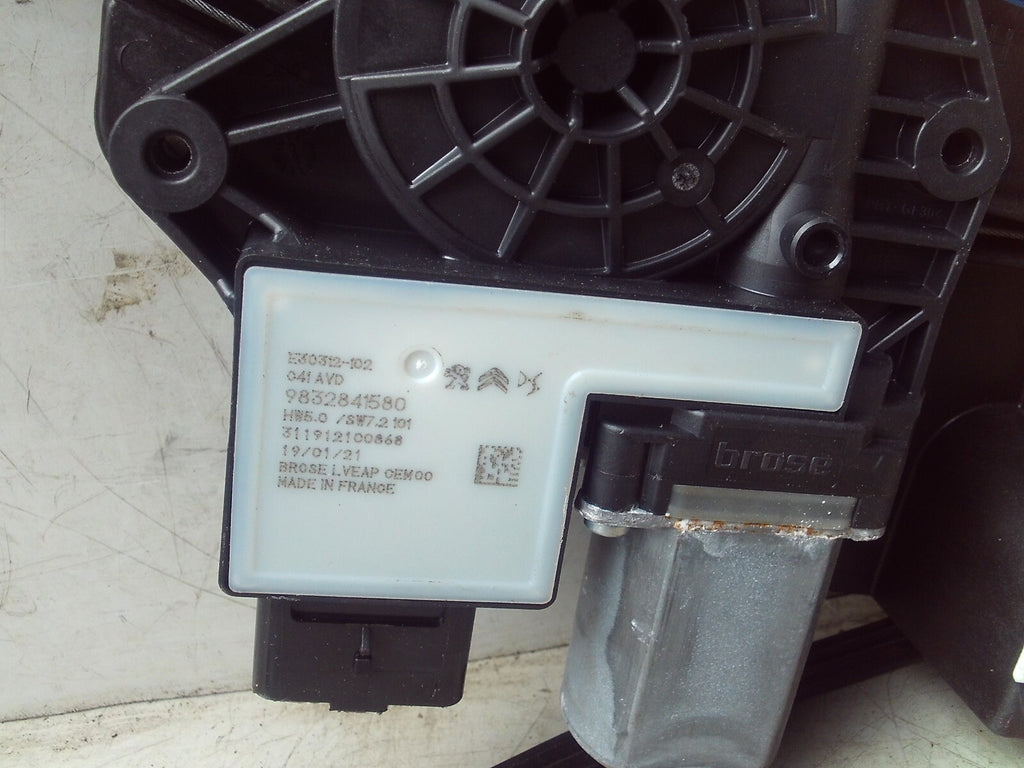 2021 CITROEN C4 MK3 OSF DRIVER SIDE FRONT RIGHT WINDOW  REGULATOR 9832841580