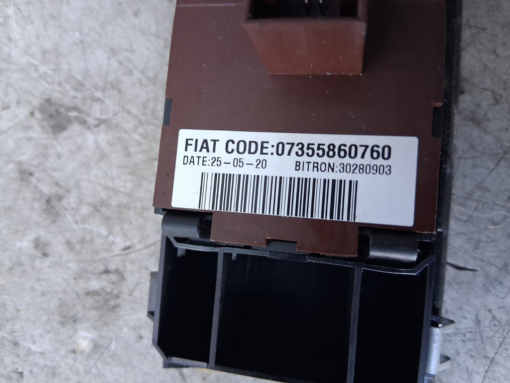 2021 PEUGEOT BOXER MK3 HEADLIGHT ADJUSTER CONTROL SWITCH 07355860760