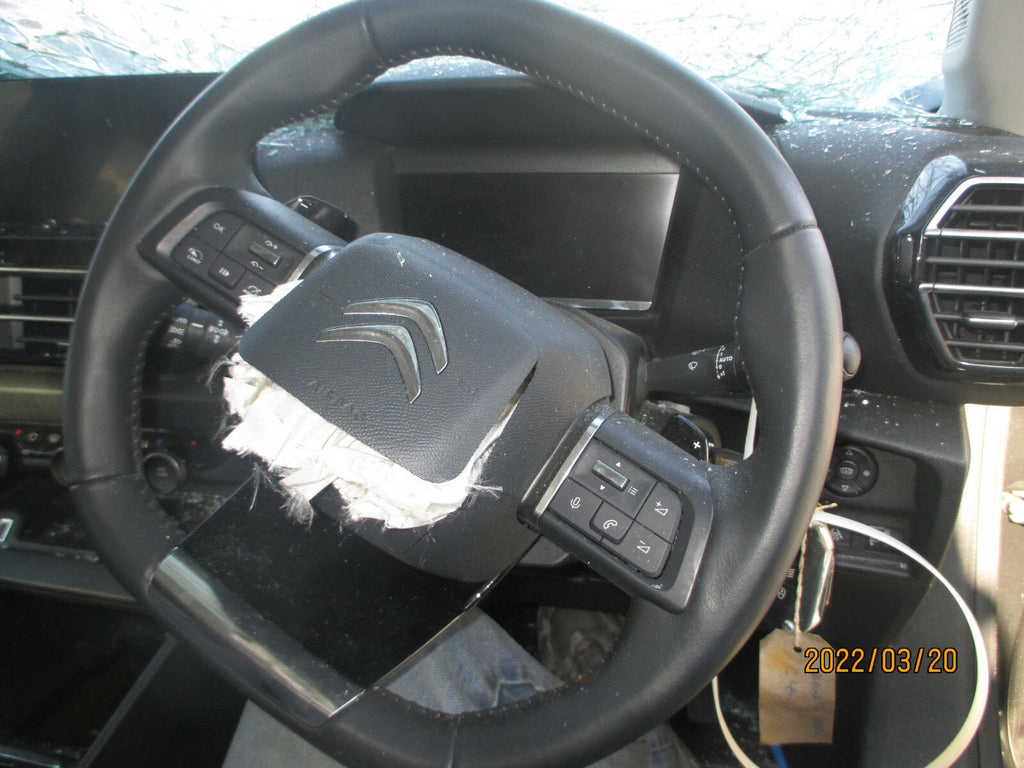 CITROEN C4 MK3 2021 3 SPOKE MULTIFUNCTION LEATHER STEERING WHEEL