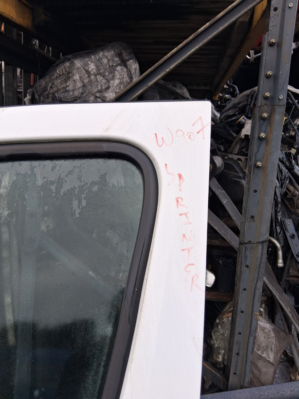 2022 MERCEDES BENZ SPRINTER W907 OSF DRIVER SIDE FRONT RIGHT BARE DOOR WHITE