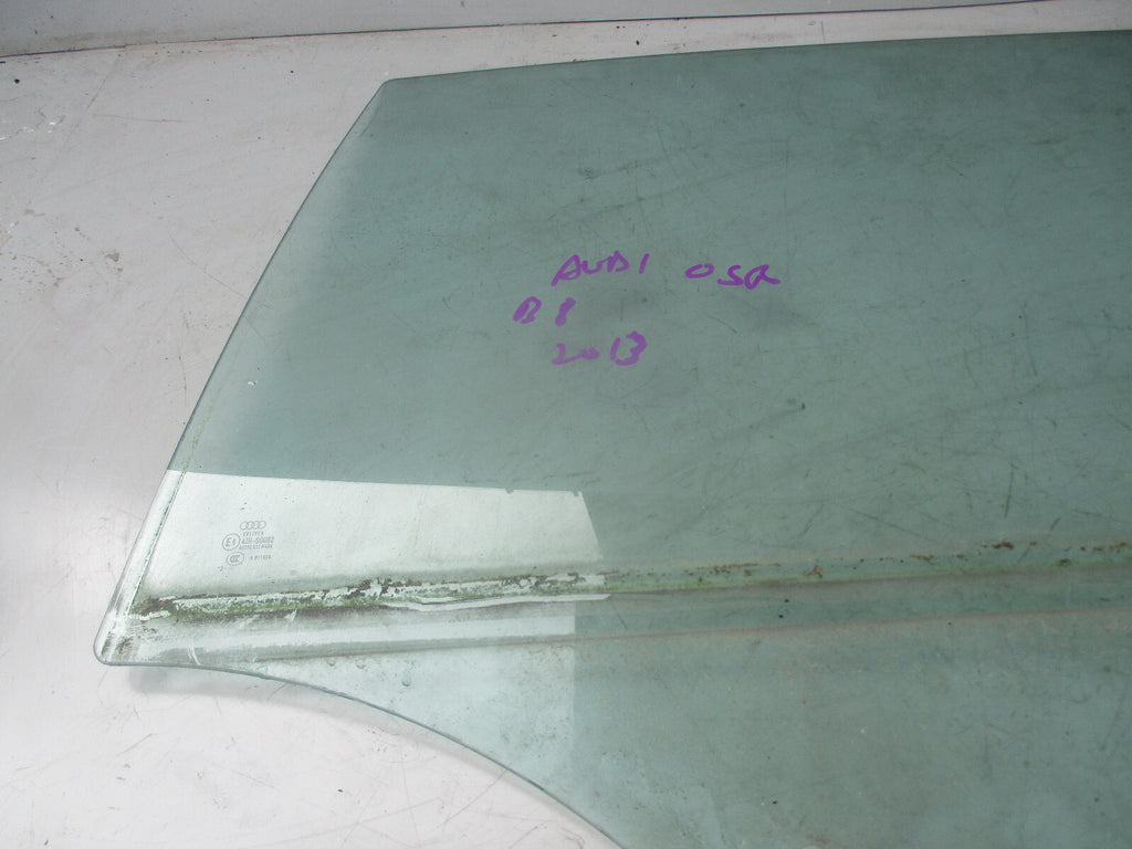 AUDI A4 B8 2013 OSR DRIVER SIDE REAR WINDOW GLASS