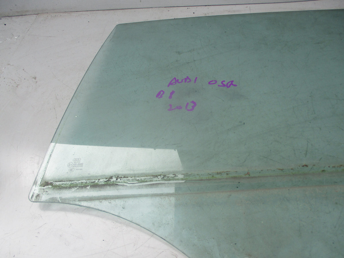 AUDI A4 B8 2013 OSR DRIVER SIDE REAR WINDOW GLASS