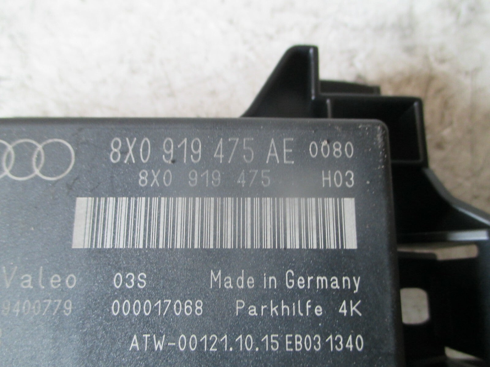 AUDI A1 2015 8X PARKING DISTANCE CONTROL MODULE 8X0919475