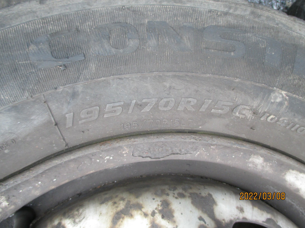 FORD TRANSIT 2004 MK6 STEEL WHEEL WITH TYRE 195/70R15