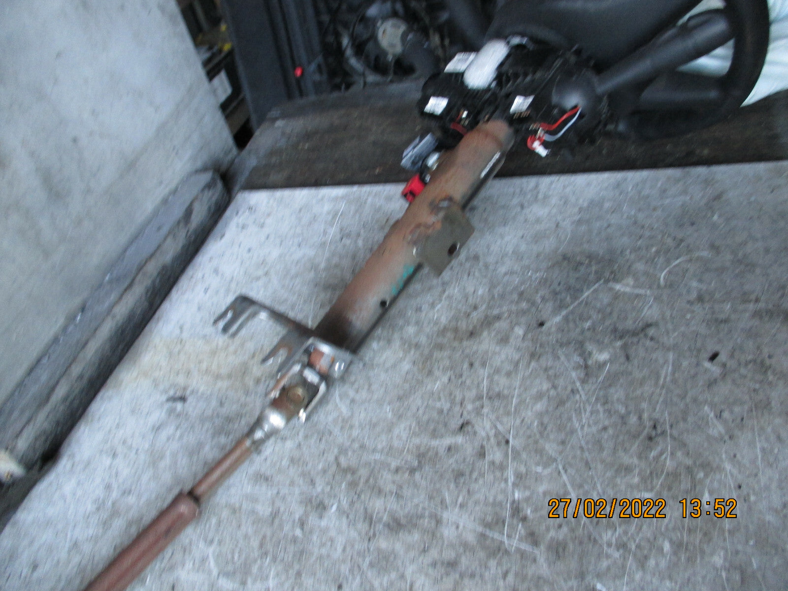 DACIA SANDERO 2017 MK2 STEERING COLUMN WITH STEERING WHEEL