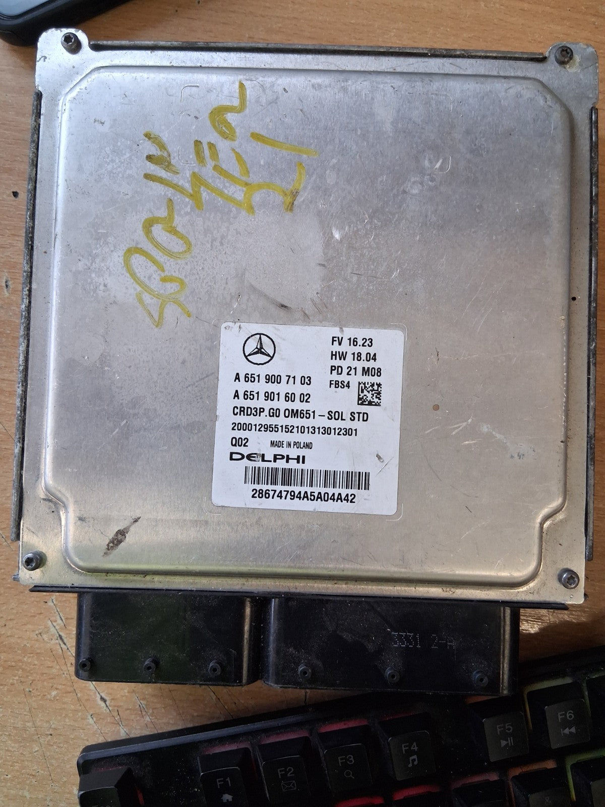 2023 MERCEDES SPRINTER W907 ECU ENGINE CONTROL UNIT A6519007103