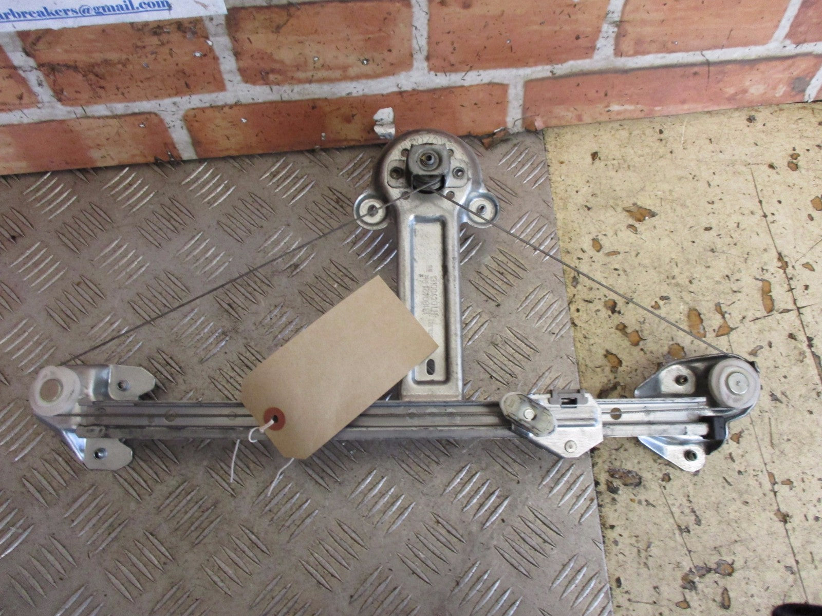 VAUXHALL ASTRA H MK5 2007 5 DOOR OSR DRIVER SIDE REAR MANUAL WINDOW REGULATOR