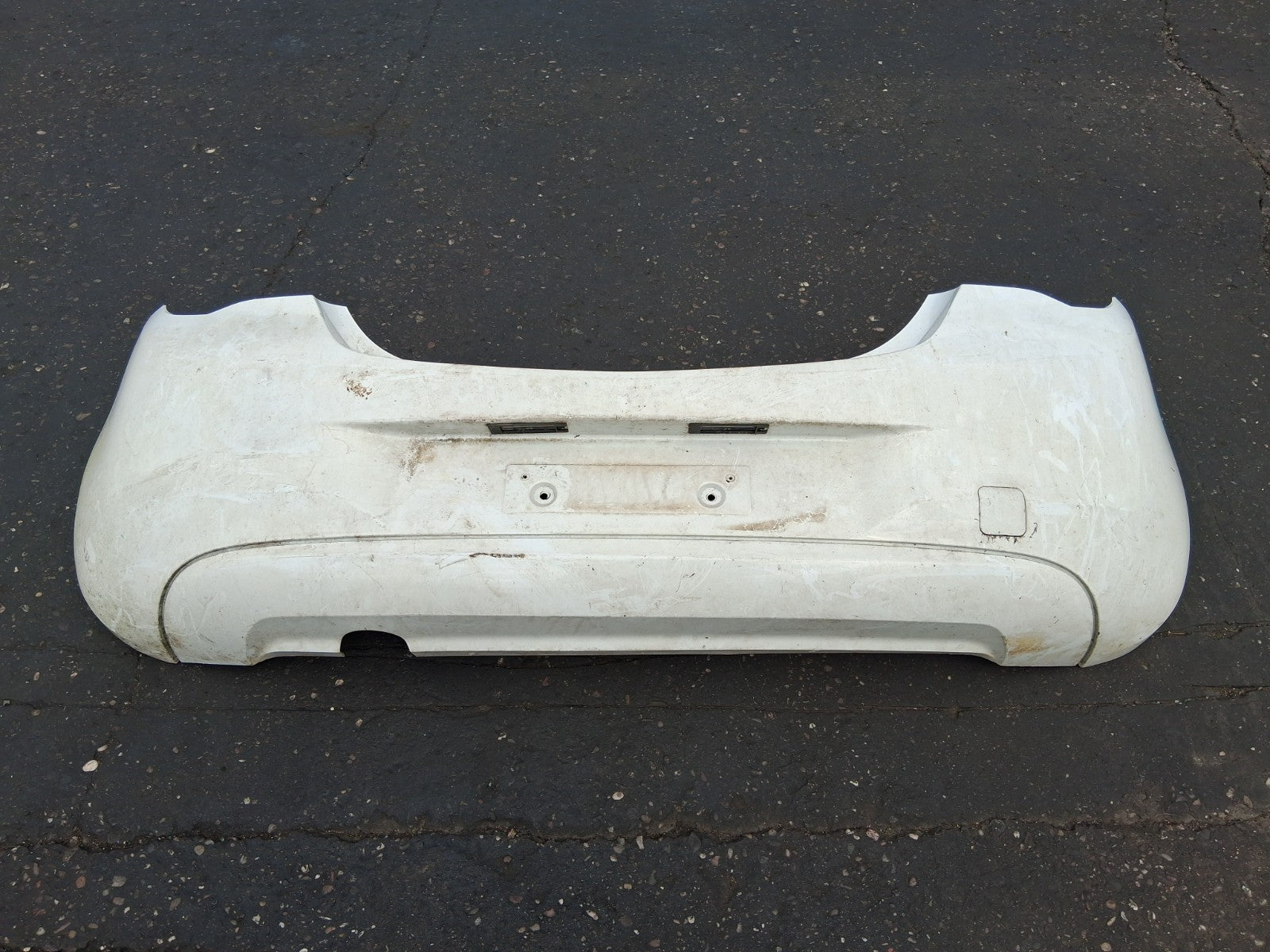 VAUXHALL CORSA E 2017 3 DOOR REAR COMPLETE BUMPER WHITE