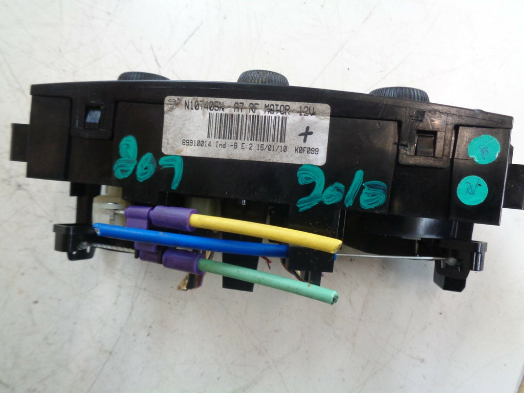 PEUGEOT 207 MK1 2010 HEATER A/C AIR CON CLIMATE CONTROL PANEL SWITCH