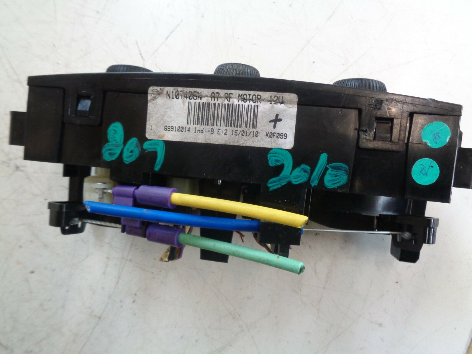 PEUGEOT 207 MK1 2010 HEATER A/C AIR CON CLIMATE CONTROL PANEL SWITCH