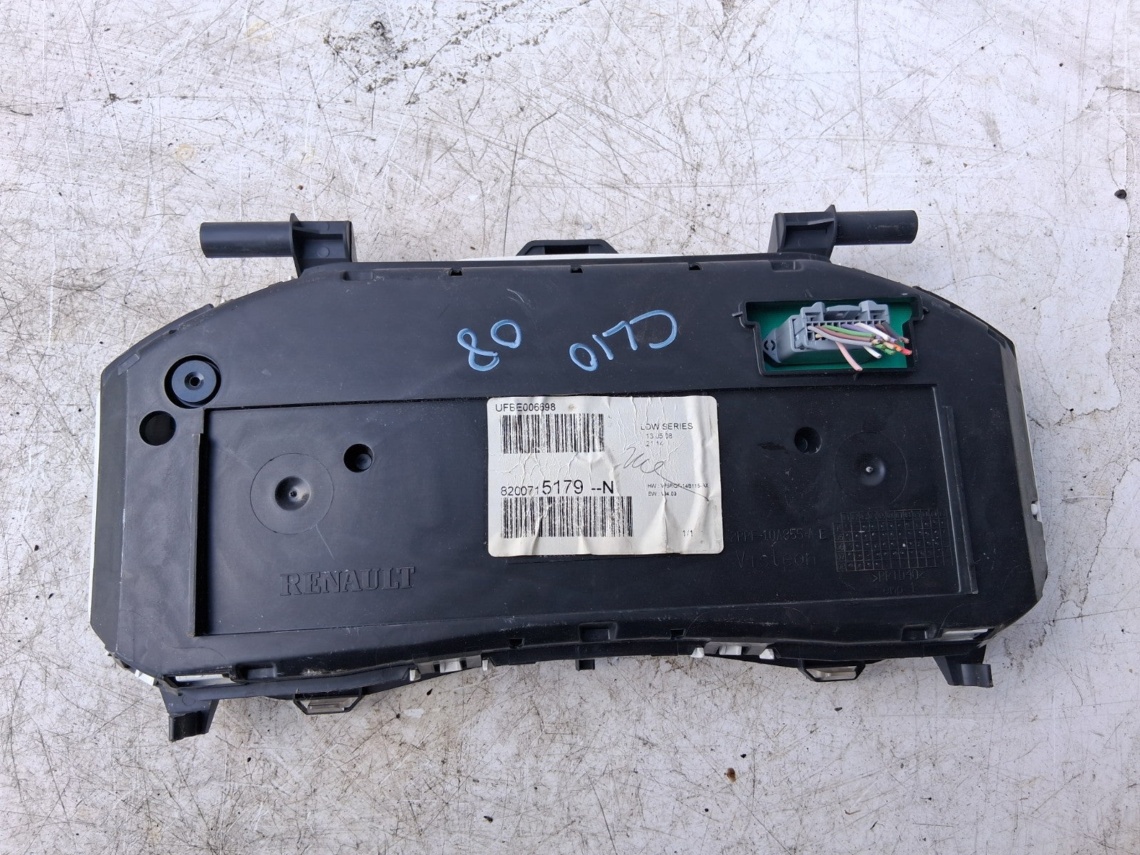 2008 RENAULT CLIO MK3 1.2 PETROL MANUAL SPEEDO INSTRUMENT CLUSTER 8200715179