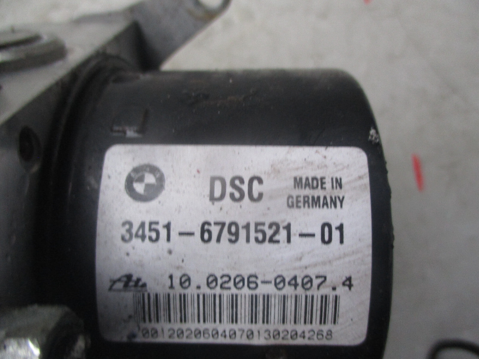 BMW 1 SERIES 2010 E87 ABS PUMP CONTROL MODULE 6787837