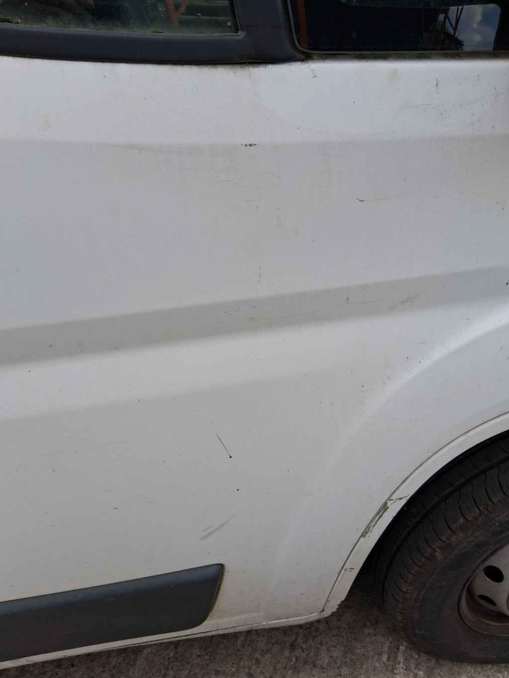 2014 CITROEN RELAY MK3 OSF DRIVER SIDE FRONT BARE DOOR WHITE DAMAGED