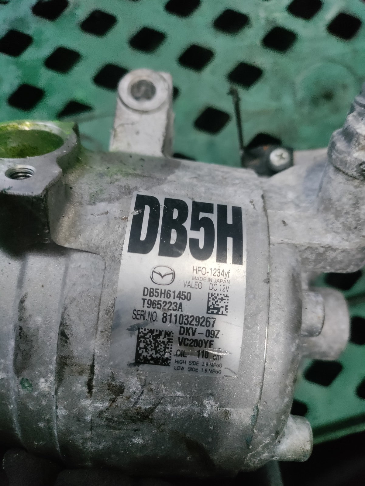 2019 MAZDA 2 1.5 PETROL AIR CONDITIONING COMPRESSOR PUMP DB5H61450 R59