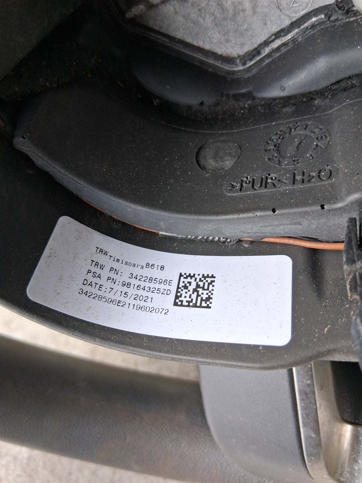 2021 CITROEN C3 MK3 MULTIFUNCTIONAL STEERING WHEEL 98164325ZD