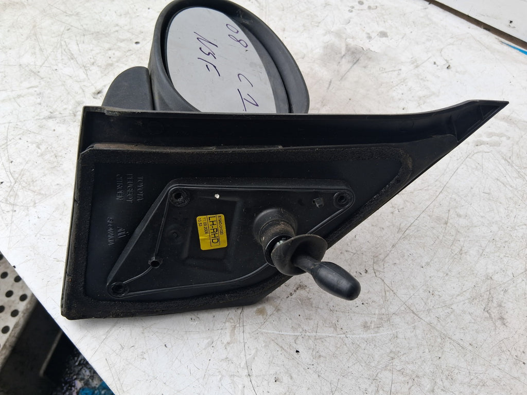 2008 CITROEN C1 MK1 NSF PASSENGER SIDE FRONT MANUAL WING MIRROR RED 879400H020