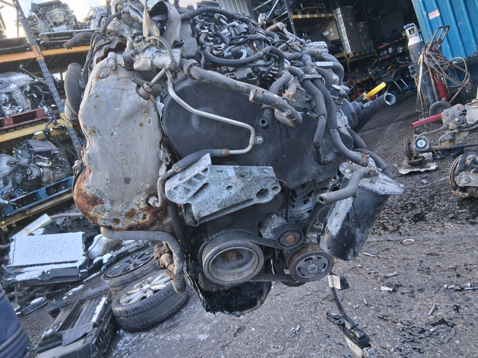 VW VOLKSWAGEN GOLF MK7 2013 1.6 DIESEL ENGINE COMPLETE CLHA CLH