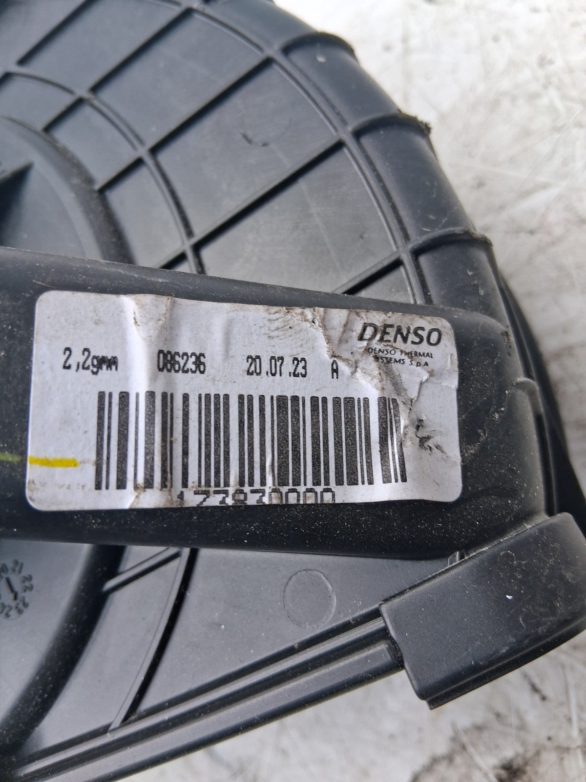 2023 RENAULT MASTER HEATER BLOWER MOTOR FAN 173830100