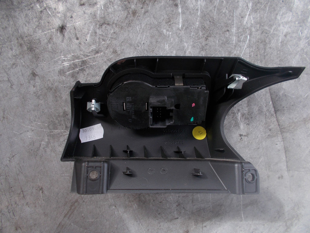 VAUXHALL INSIGNIA 2009 HEADLIGHT CONTROL PANEL BLACK 13241914