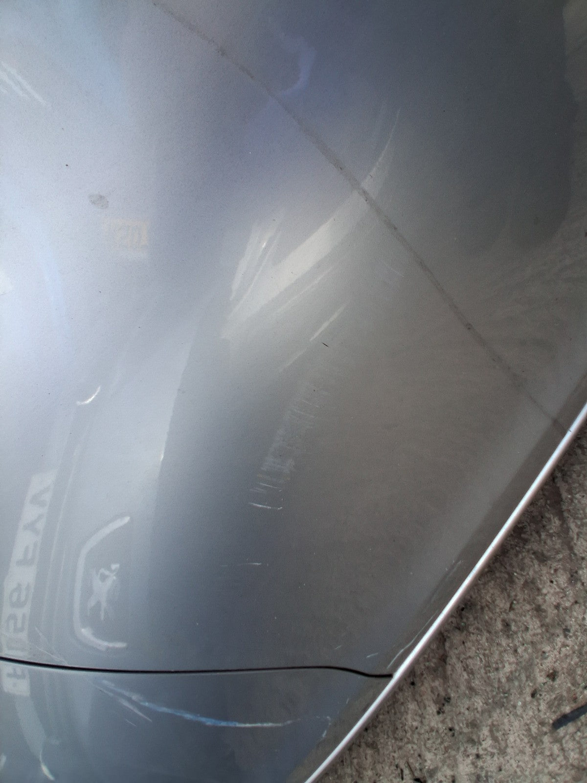 2014 PEUGEOT 308 MK2 OSF DRIVER SIDE FRONT BARE DOOR GRIS ALUMINIUM EZR