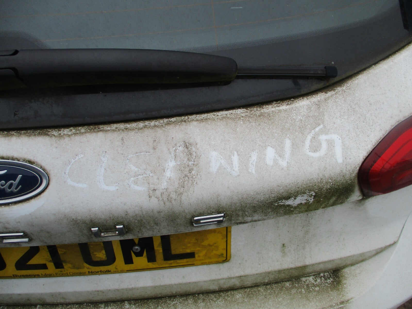 FORD FOCUS MK4 2021 BARE TAILGATE BOOTLID FROZEN WHITE 5J