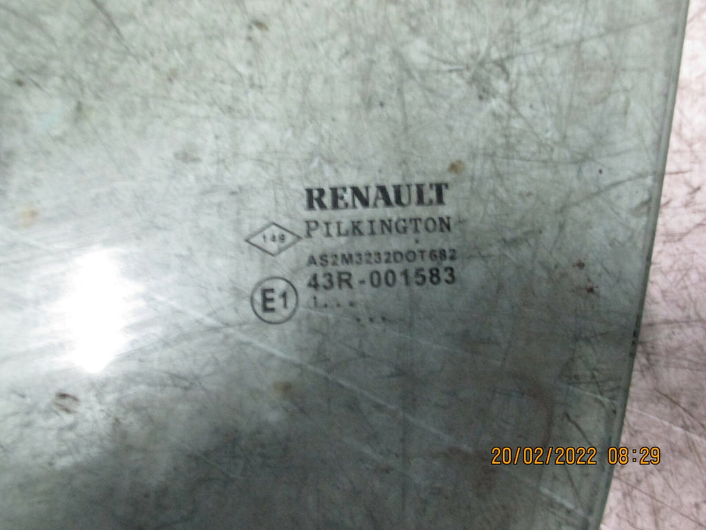 RENAULT MODUS 2006 NSF FRONT PASSENGER SIDE WINDOW GLASS