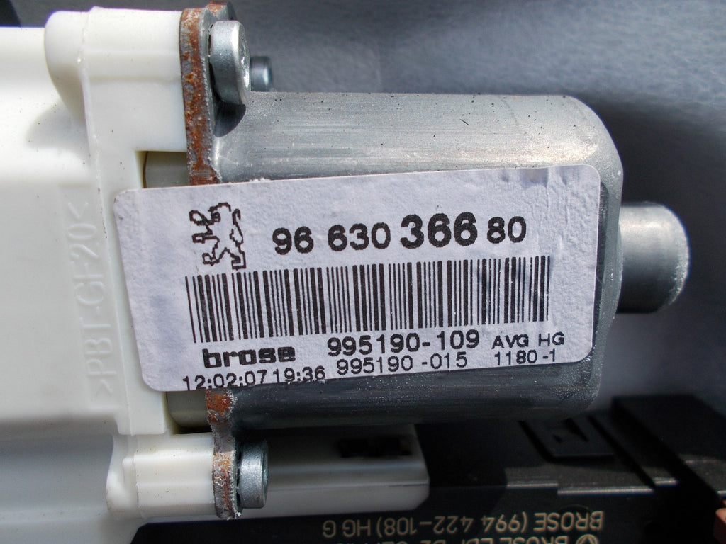 2007 PEUGEOT 407 SW ESTATE NSF PASSENGER SIDE FRONT WINDOW MOTOR 9646595580