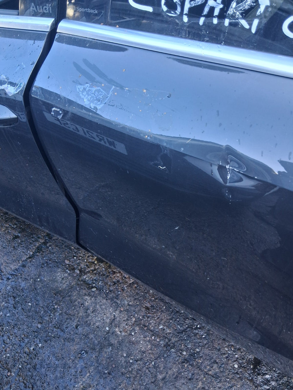 2025 AUDI A3 8Y HATCHBACK FACELIFT NSR PASSENGER SIDE LEFT BARE DOOR GREY LX7L