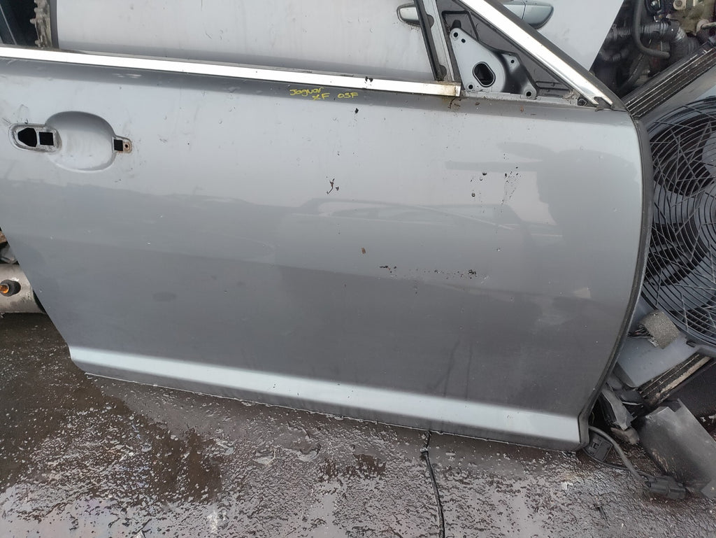2009 JAGUAR XF X250 OSF DRIVER SIDE FRONT BARE DOOR SILVER