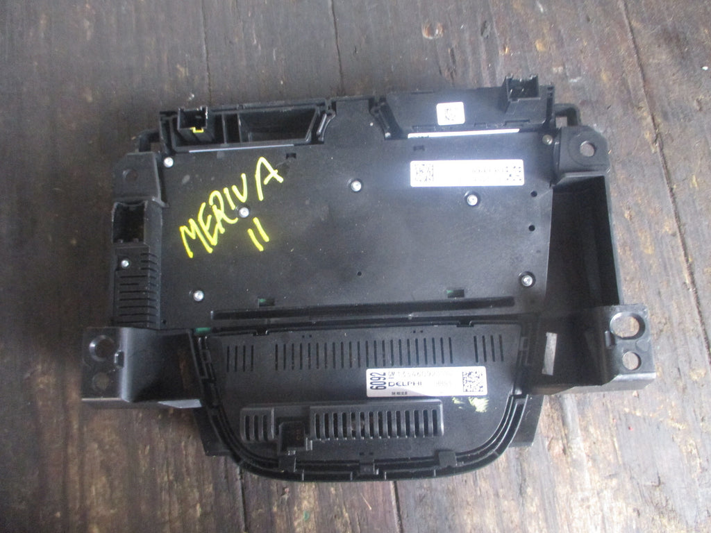 VAUXHALL MERIVA 2011 HEATER CLIMATE CONTROL PANEL & RADIO PANEL 28265970