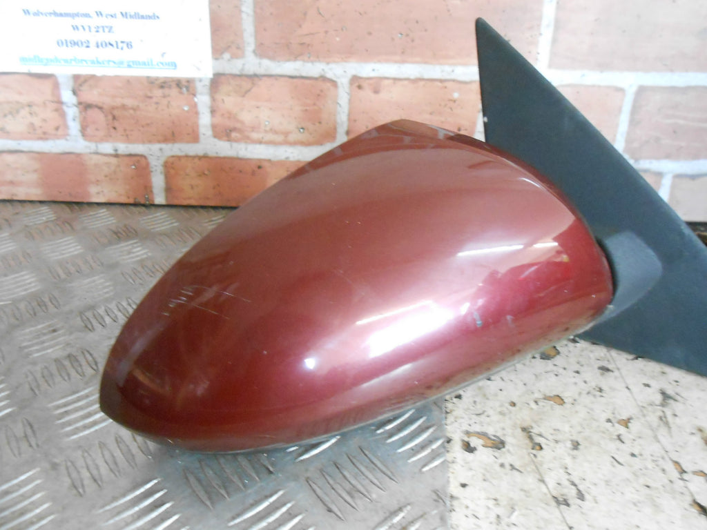 NISSAN PRIMERA P12 2004 OS DRIVER ELECTRIC DOOR WING MIRROR 96301-AU311 BURGUNDY