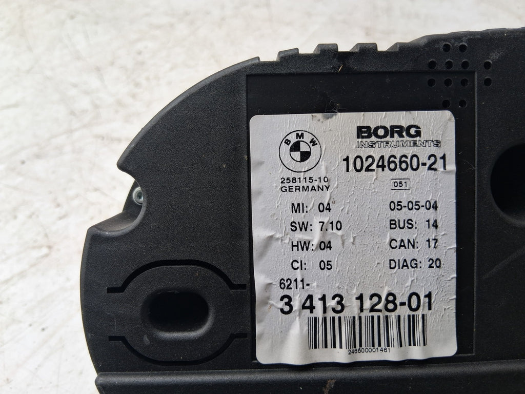 2004 BMW X3 E83 2.5 PETROL MANUAL SPEEDO INSTRUMENT CLUSTER 3413128