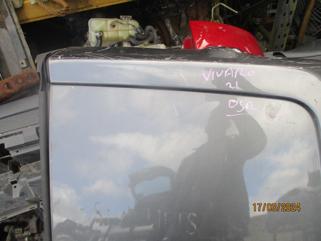 VAUXHALL VIVARO MK3 2021 OSR DRIVER SIDE REAR DOOR GREY DAMAGED