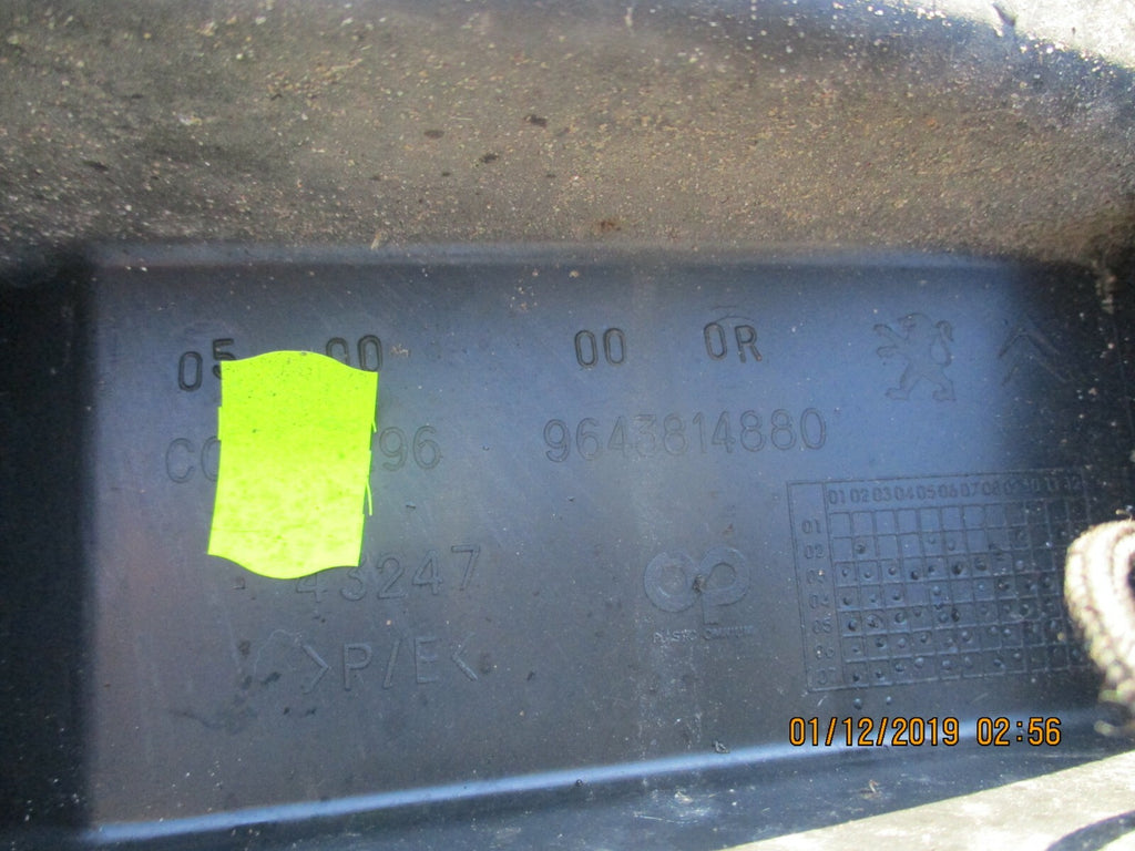 CITROEN BERLINGO MK1 FRONT CRASH PLASTIC REINFORCEMENT BAR 9643814880