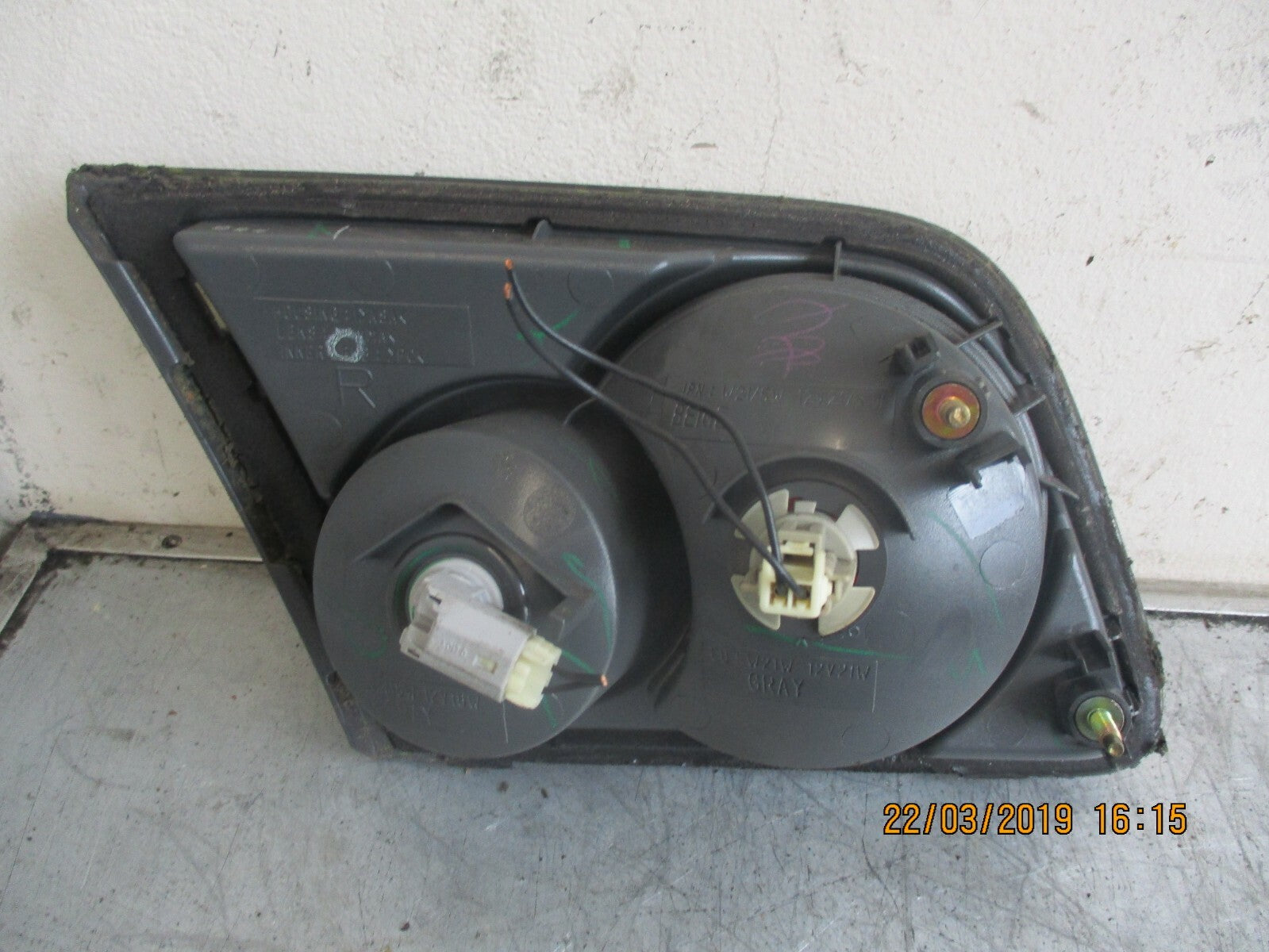 MAZDA 6 2004 OSR DRIVER SIDE REAR INNER LIGHT TAIL LIGHT